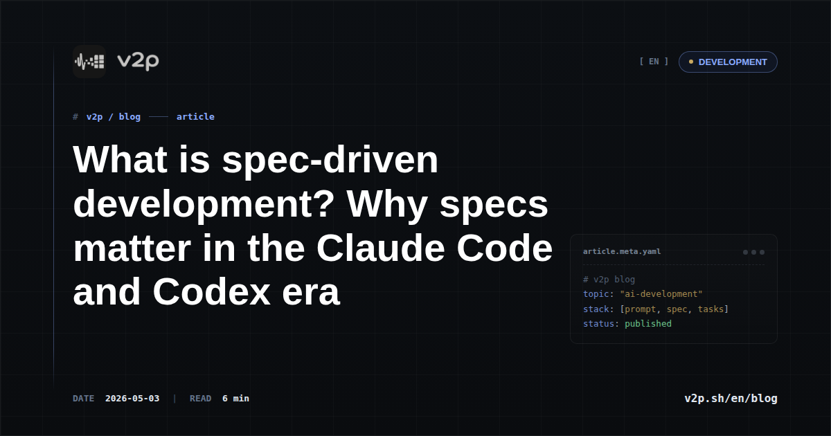 What is spec-driven development? Why specs matter in the Claude Code ...
